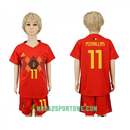 Koszulka Belgia Mirallas 11 Dziecięcy Mistrzostwa Świata 2018 Domowe Stroje Piłkarskie